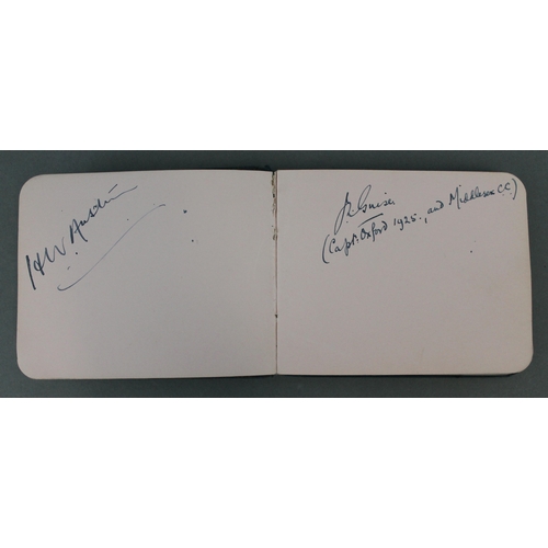 342 - A 1930s football autograph album, comprising Preston North End 1936, Scotland Hapden Park 1937, Engl... 