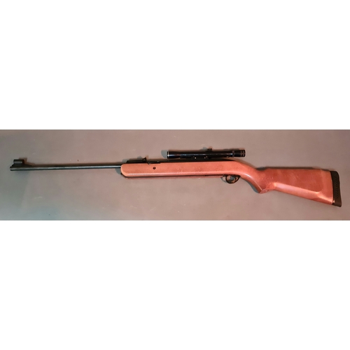 6 - A B.S.A Airsporter .22 calibre air rifle, 102cm long, with a B.S.A 4 x 20 sight.(BUYER MUST BE 18 YE... 