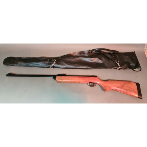 9 - A B.S.A Meteor .22 calibre air rifle, serial no. TG37974, 105cm long (BUYER MUST BE 18 YEARS OLD OR ... 