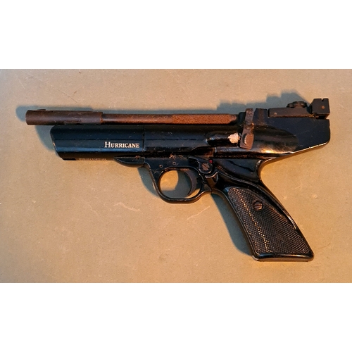 24 - A Webley & Scott Hurricane .22 calibre air pistol, 28cm long. (BUYER MUST BE 18 YEARS OLD OR ABOVE A... 