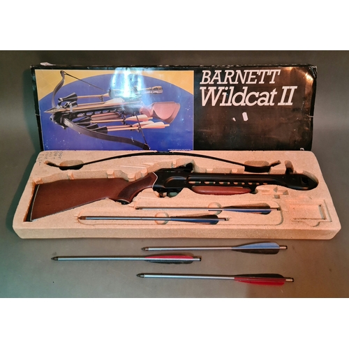 25 - A Barnett Wildcat II crossbow, in box with bolts.(BUYER MUST BE 18 YEARS OLD OR ABOVE AND PROVIDE PH... 