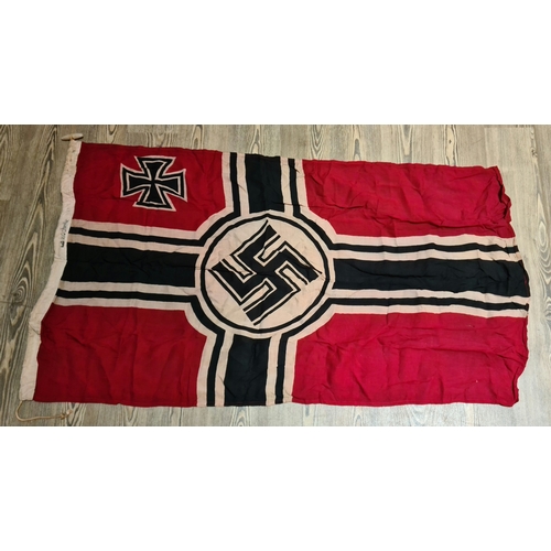 38 - A reproduction WW2 era German Nazi flag.