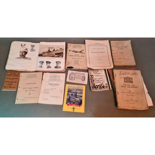 41 - A collection of WW1 and WW2 ephemera to include an album of 
