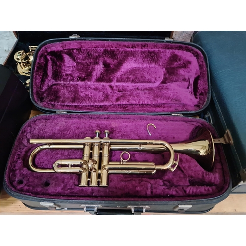 157 - A Lafleur trumpet with hard case. (NO MOUTH PIECE)