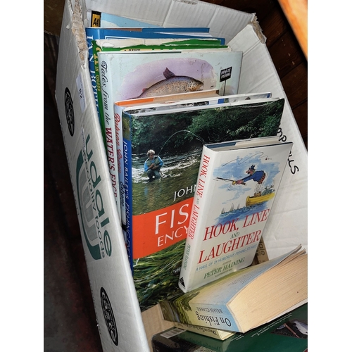 82 - A box of fishing related books