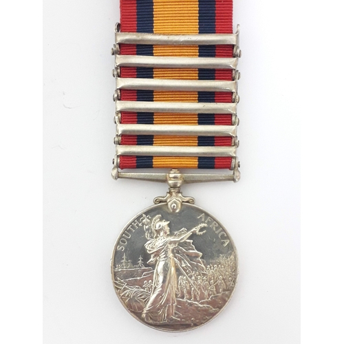 55 - Boer War 1899-1902, Queen's South Africa Medal awarded to private J Arnold Middlesex Regiment, '2356... 
