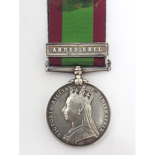 58 - Afghanistan 1878-1880, awarded to private J Topping 59th Foot, '1183. PTE. J. TOPPING. 39TH. FOOT', ... 