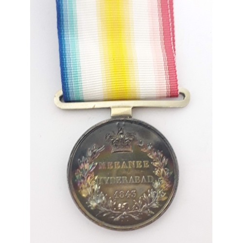 63 - Scinde Medal 1842-1843, Meeanee Hyderabad 1843 reverse, unnamed.