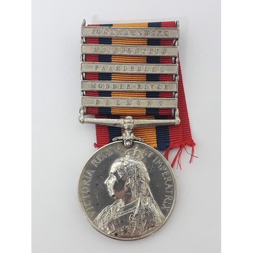 74 - Boer War 1899-1902, Queen's South Africa Medal, ghost dates, awarded to Dr A Scrimshaw Royal Enginee... 