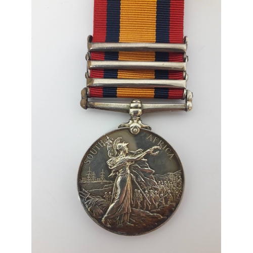 75 - Boer War 1899-1902, Queen's South Africa Medal, awarded to Private J McLinton  Scotts Guards, '6747 ... 