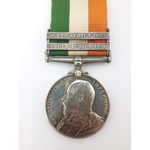 80 - Boer War 1899-1902, King's South Africa Medal, awarded to Private H McCabe Royal Scotts Fusiliers, '... 