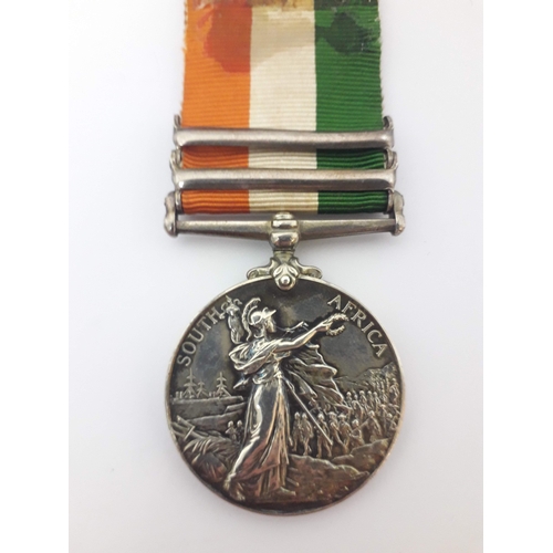 80 - Boer War 1899-1902, King's South Africa Medal, awarded to Private H McCabe Royal Scotts Fusiliers, '... 