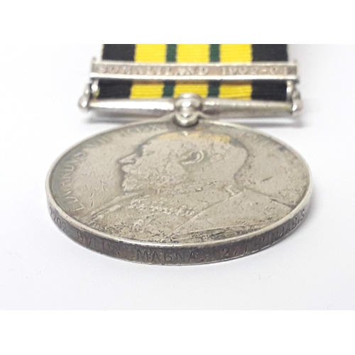 81 - Africa General Service Medal 1902-1956, awarded to Magna 27th Punjabis, '2202 HVLDR. MAGNA. 27/PUNJA... 