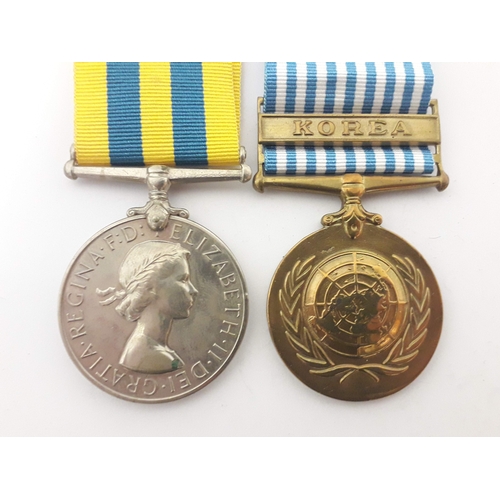 95 - Korean War 1950-1953 pair awarded to J.T Kane comprising Queen's Korea Medal 'C/SSX.832898 J.T. KANE... 