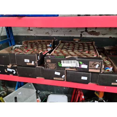 293 - 5 boxes of fire dirt paint.