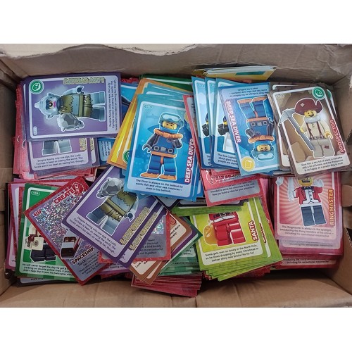 406 - A box of Panini football cards and Harry Potter cards.