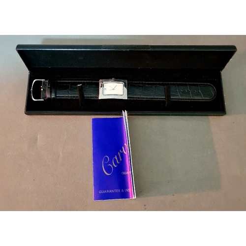 50 - A vintage Carvel ladie's watch with box and papers.