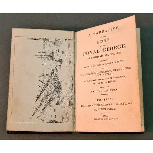 56 - A relic from 'The Royal George' a narrative of the loss (1782), published 1840.
