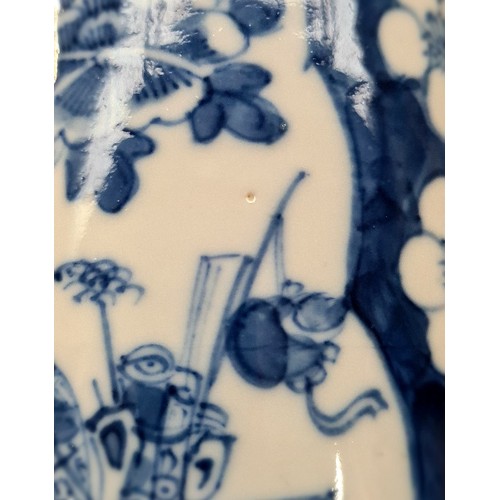 633 - A Chinese blue and white vase, circa 1900.