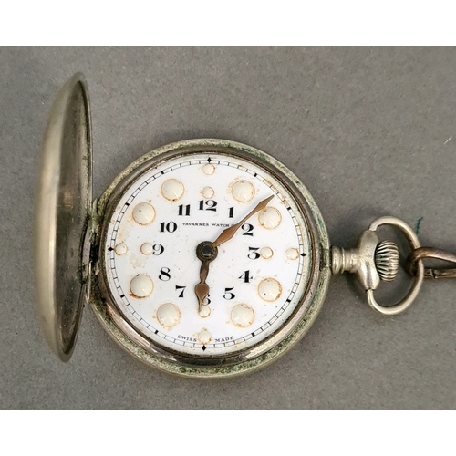 103 - A Tavannes braille full hunter pocket watch.