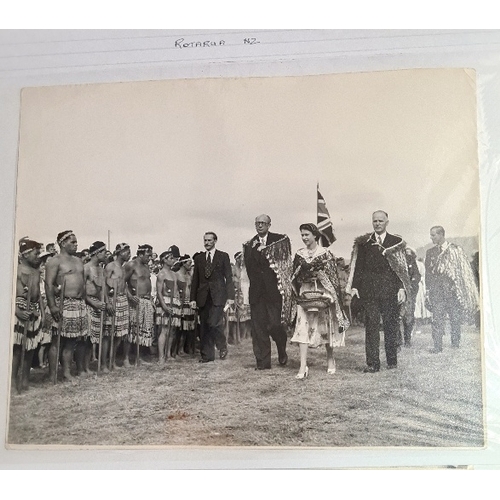 116 - Royal Commonwealth Tour 1953-1954, Outward Journey, an album of original photographs depicting Queen... 