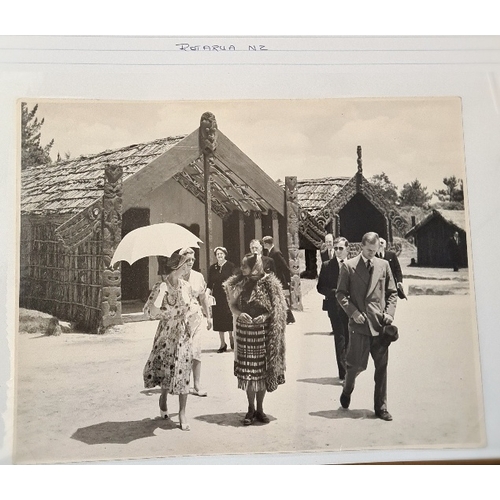 116 - Royal Commonwealth Tour 1953-1954, Outward Journey, an album of original photographs depicting Queen... 