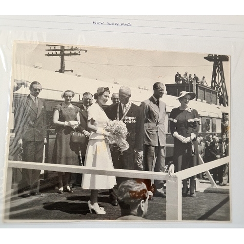 116 - Royal Commonwealth Tour 1953-1954, Outward Journey, an album of original photographs depicting Queen... 