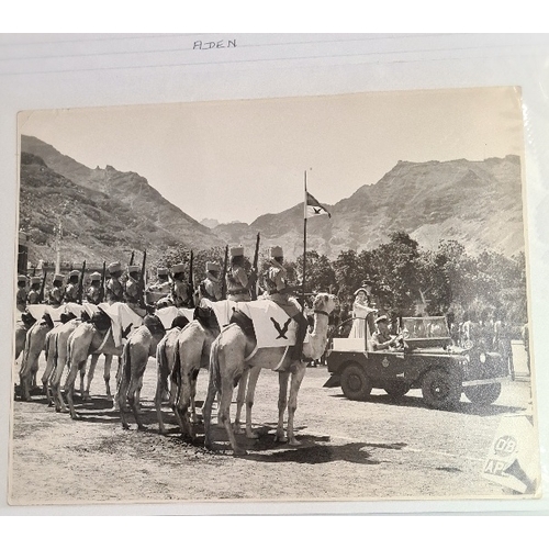 116 - Royal Commonwealth Tour 1953-1954, Outward Journey, an album of original photographs depicting Queen... 