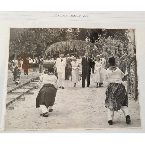 116 - Royal Commonwealth Tour 1953-1954, Outward Journey, an album of original photographs depicting Queen... 