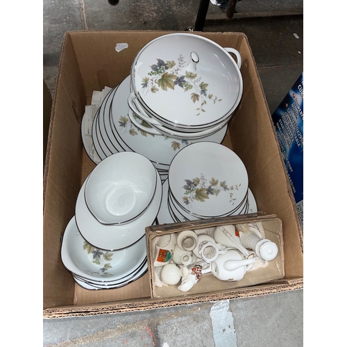 103 - A Noritake six person dinner service, together with a small amount of crested ware.