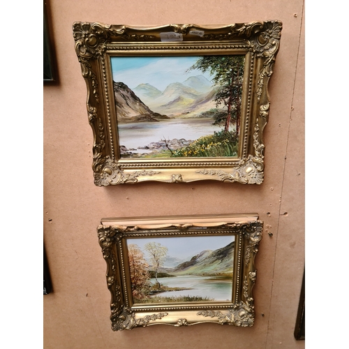 799T - Ann Celia Freeman, pair of landscapes, oil on boards, framed.