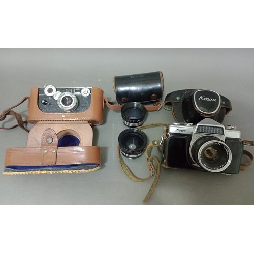 291 - 2 vintage cameras, Kowa Flex & an Argus 35mm.