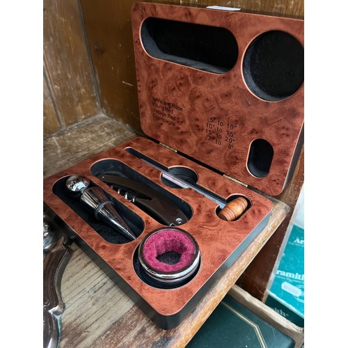 30 - A cased wine set.