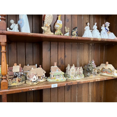 7 large Lilliput Lane cottages including Armada House and Jasmine