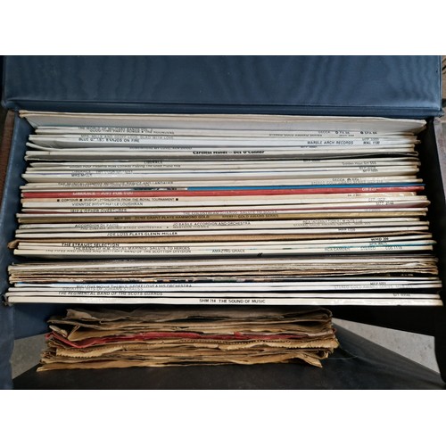 203 - A large collection of records to include 78s, various LPs, 45s, etc.