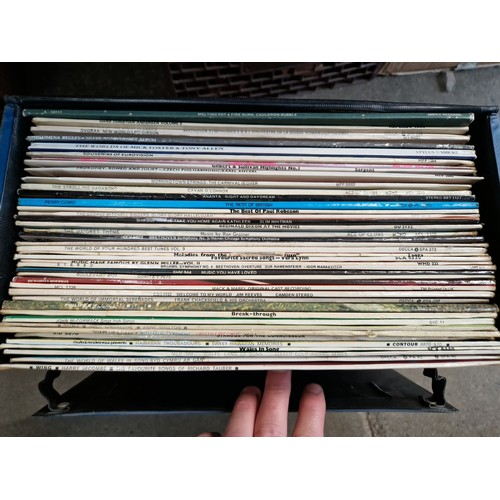 203 - A large collection of records to include 78s, various LPs, 45s, etc.