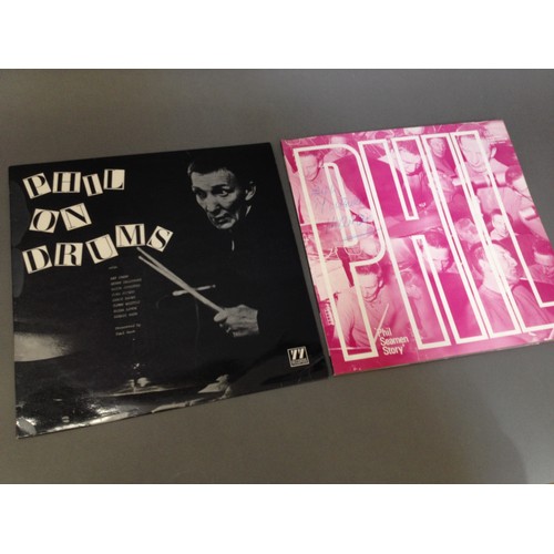 52 - 2x Phil Seamen LPs: Phil on Drums, UK stereo LP, 77 Records 77SEU12/53 & Phil Seamen Story, gatefold... 