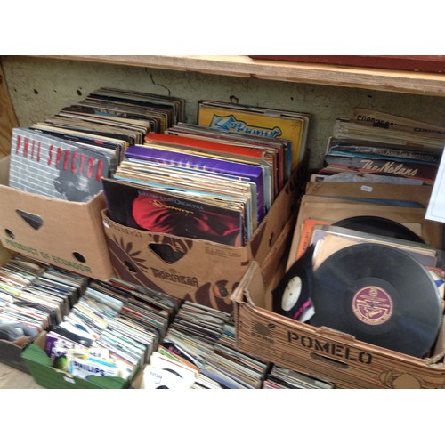 56 - Three boxes of mainly LPs, various genre.