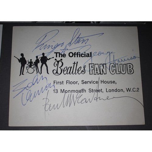 128 - A collection of Beatles memorabilia collected by the current vendor while she was a member of the Be... 