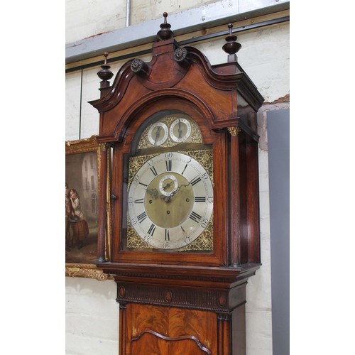 139 - A Georgian mahogany long case clock, 14