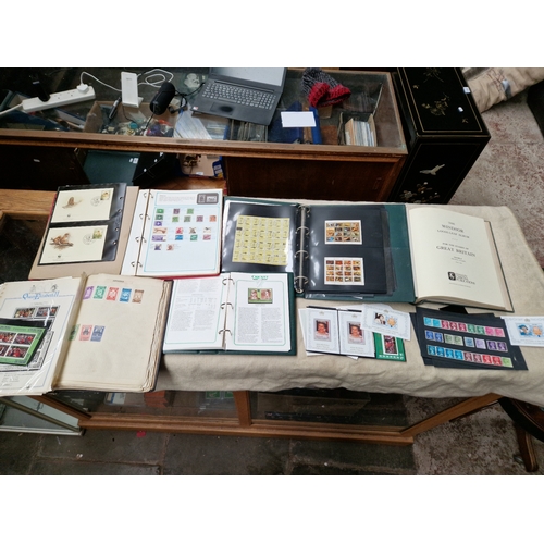 75 - A box of stamps, etc.