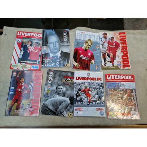 76 - Liverpool FC 100 home programmes, 1960s and later.