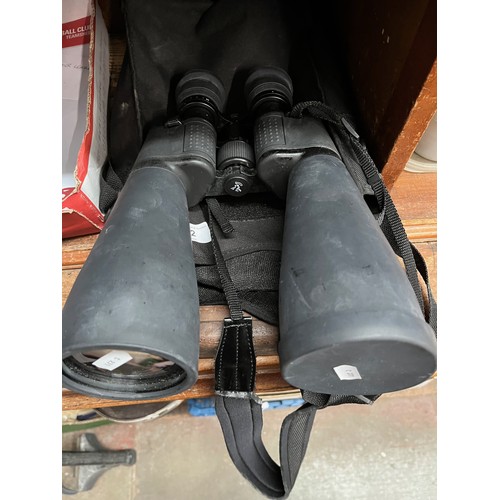 52 - A pair of cased binoculars 108x70