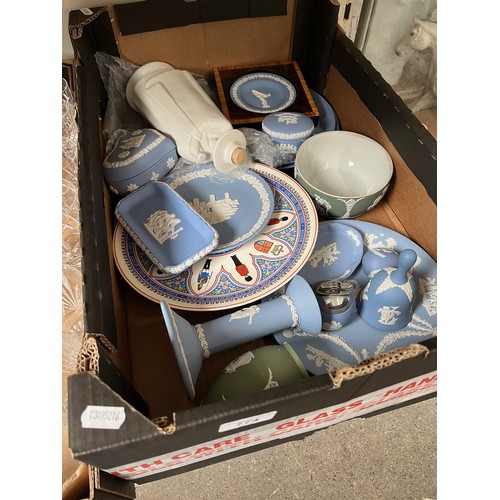 774 - A box of Wedgwood including a bottle etc.