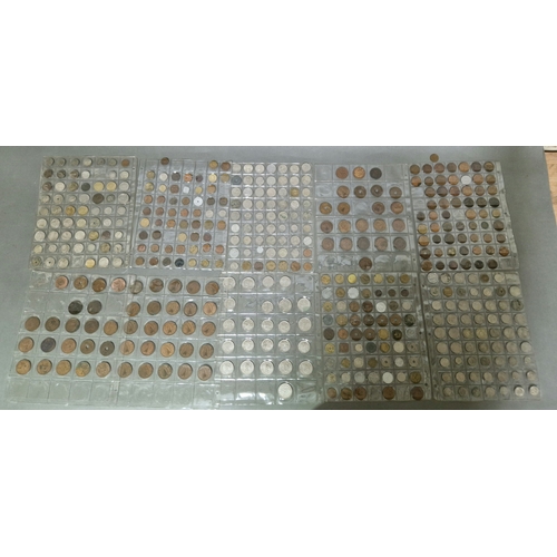 206 - A large collection of assorted world coins.