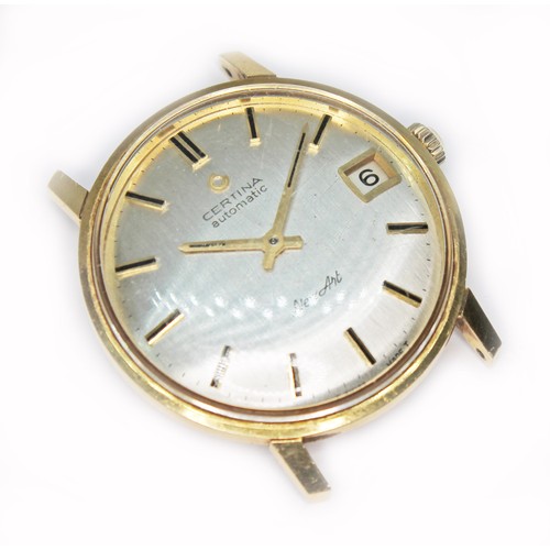 47 - A vintage Certina New Art watch, circa 1967, ref. 5810.108, signed silver dial, date aperture at 3 o... 