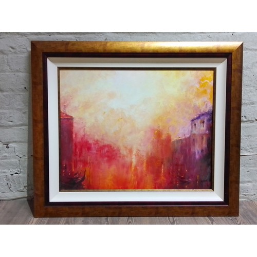 334 - Terry Donnelly (20th/21st Century), Venice, oil on canvas, 73cm x 58cm, signed lower right, framed 9... 