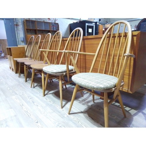 339 - A set of six Ercol chairs, as found.