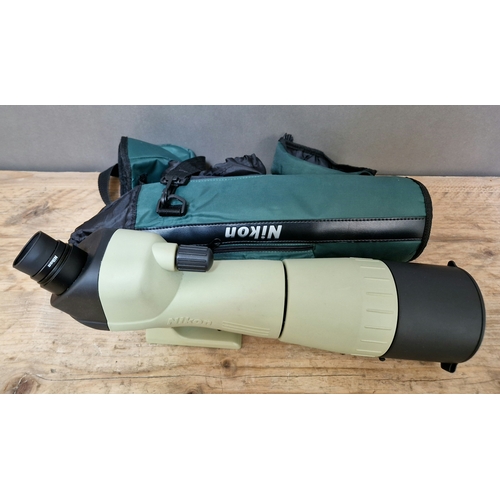 254 - A Nikon spotting scope with carry case.