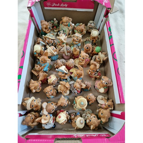 35A - Four boxes of assorted PenDelfin Figures to include 2 x Uncle Soames, Mother & Baby & Father Rabbit ... 